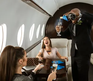 Premium economy travel